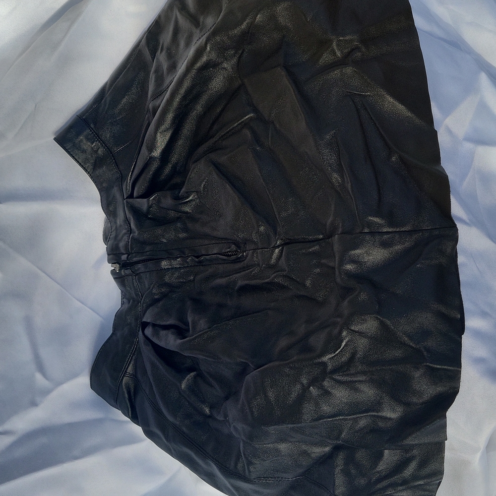 Forever 21 leather (faux) mini skirt